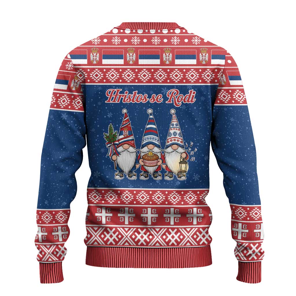Serbia Christmas Ugly Christmas Sweater Hristos Se Rodi Gnome - Wonder Print Shop