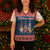 Serbia Christmas Knitted V-Neck Vest Hristos Se Rodi Gnome - Wonder Print Shop