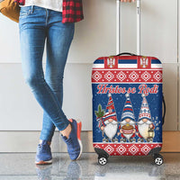 Serbia Christmas Luggage Cover Hristos Se Rodi Gnome - Wonder Print Shop