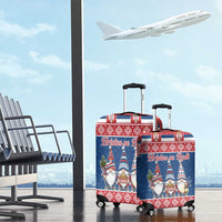 Serbia Christmas Luggage Cover Hristos Se Rodi Gnome - Wonder Print Shop