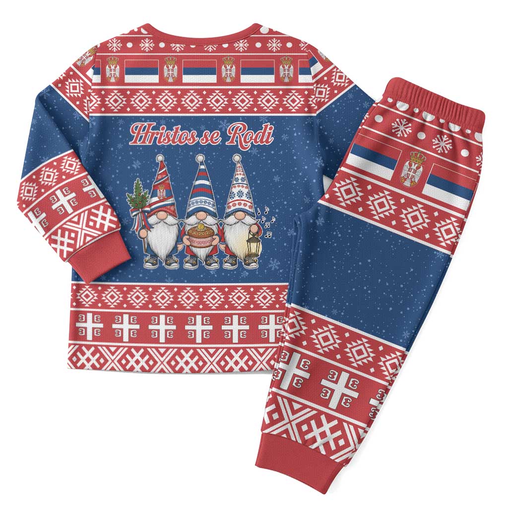 Serbia Christmas Pajama Set Hristos Se Rodi Gnome - Wonder Print Shop