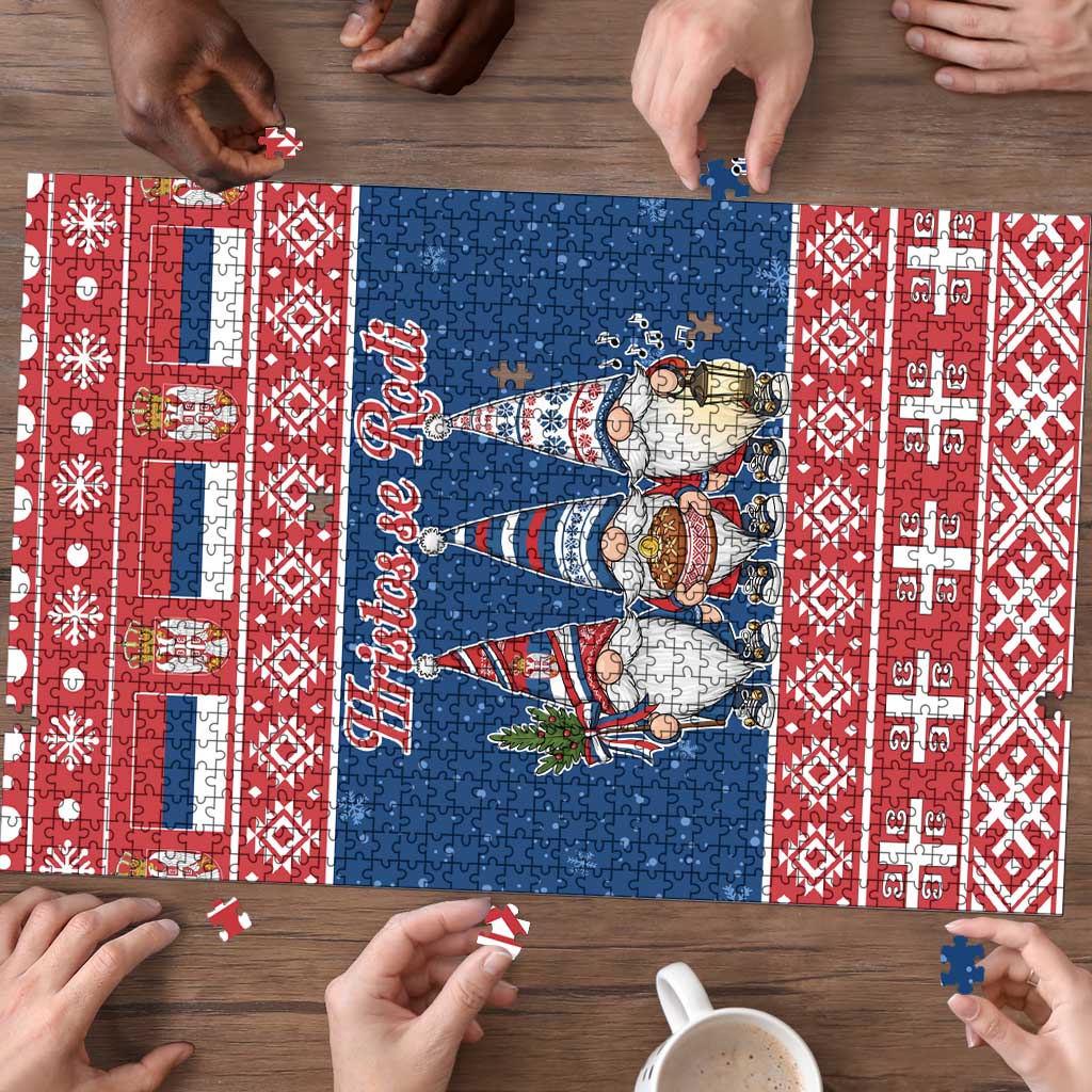 Serbia Christmas Puzzle Hristos Se Rodi Gnome - Wonder Print Shop