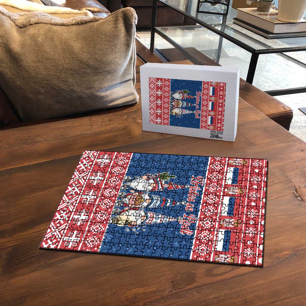 Serbia Christmas Puzzle Hristos Se Rodi Gnome - Wonder Print Shop