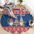 Serbia Christmas Round Carpet Hristos Se Rodi Gnome - Wonder Print Shop