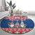 Serbia Christmas Round Carpet Hristos Se Rodi Gnome - Wonder Print Shop