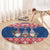 Serbia Christmas Round Carpet Hristos Se Rodi Gnome - Wonder Print Shop
