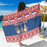 Serbia Christmas Sarong Hristos Se Rodi Gnome - Wonder Print Shop