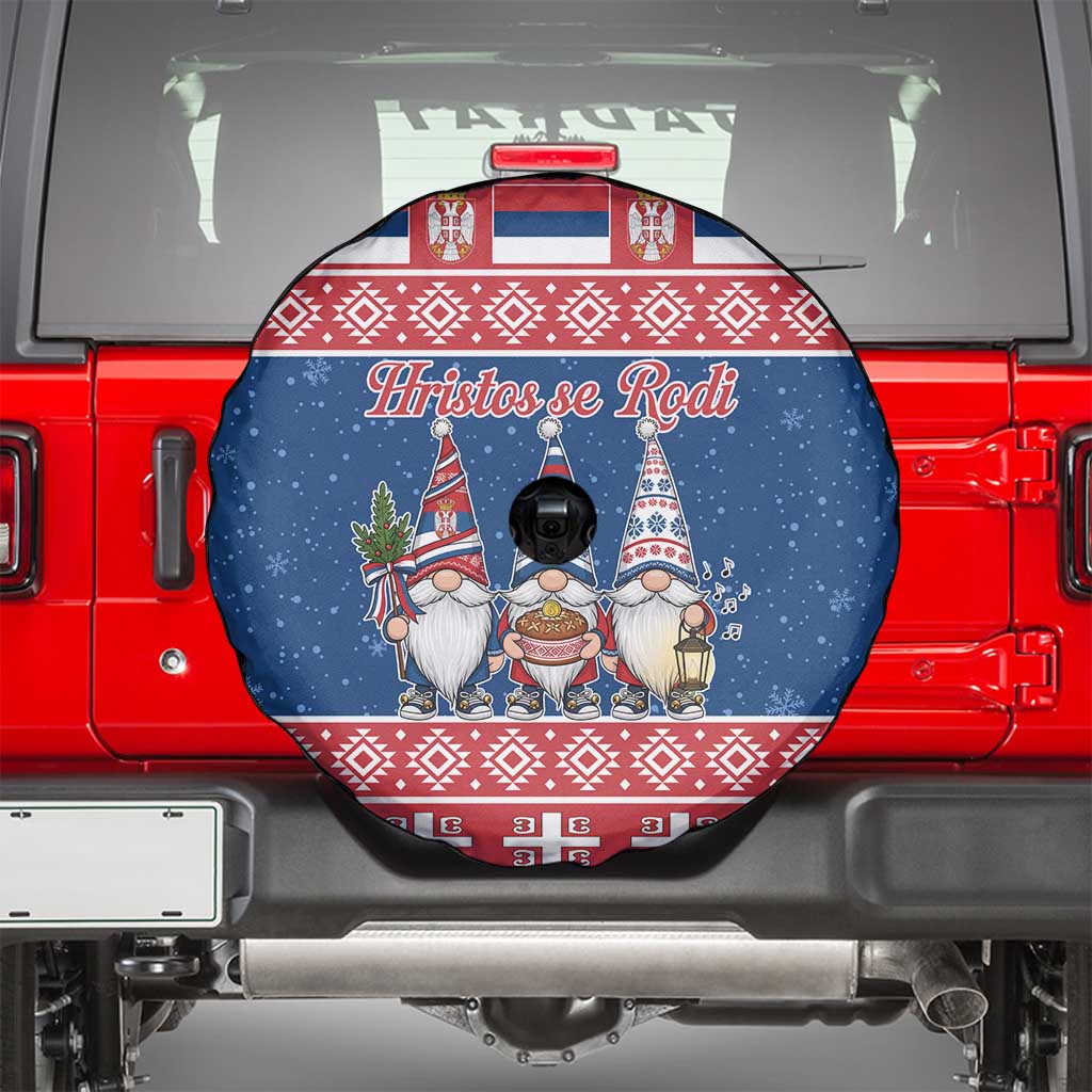 Serbia Christmas Spare Tire Cover Hristos Se Rodi Gnome - Wonder Print Shop