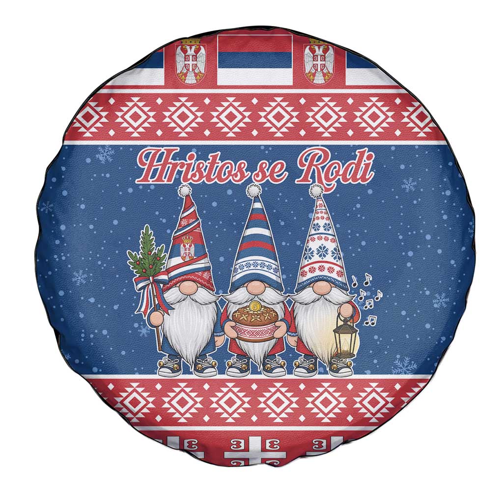 Serbia Christmas Spare Tire Cover Hristos Se Rodi Gnome - Wonder Print Shop