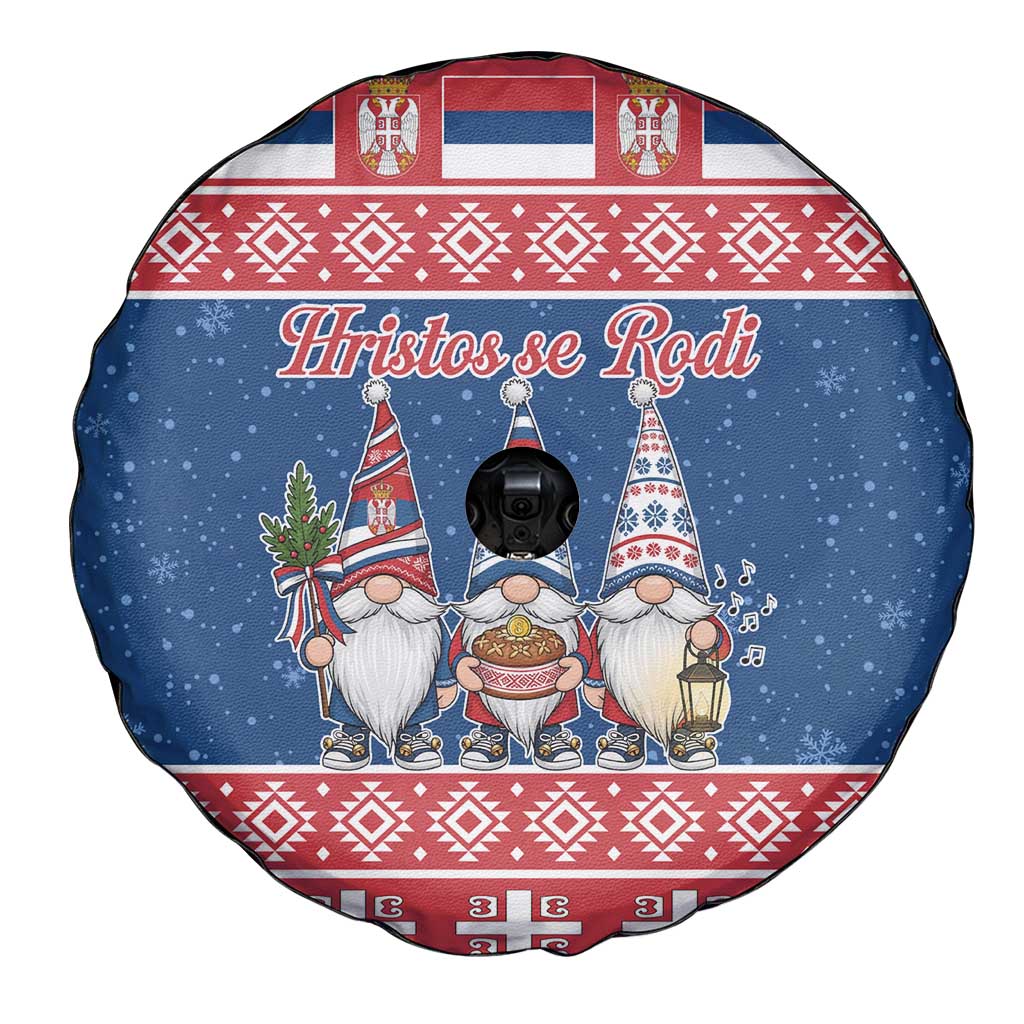 Serbia Christmas Spare Tire Cover Hristos Se Rodi Gnome - Wonder Print Shop