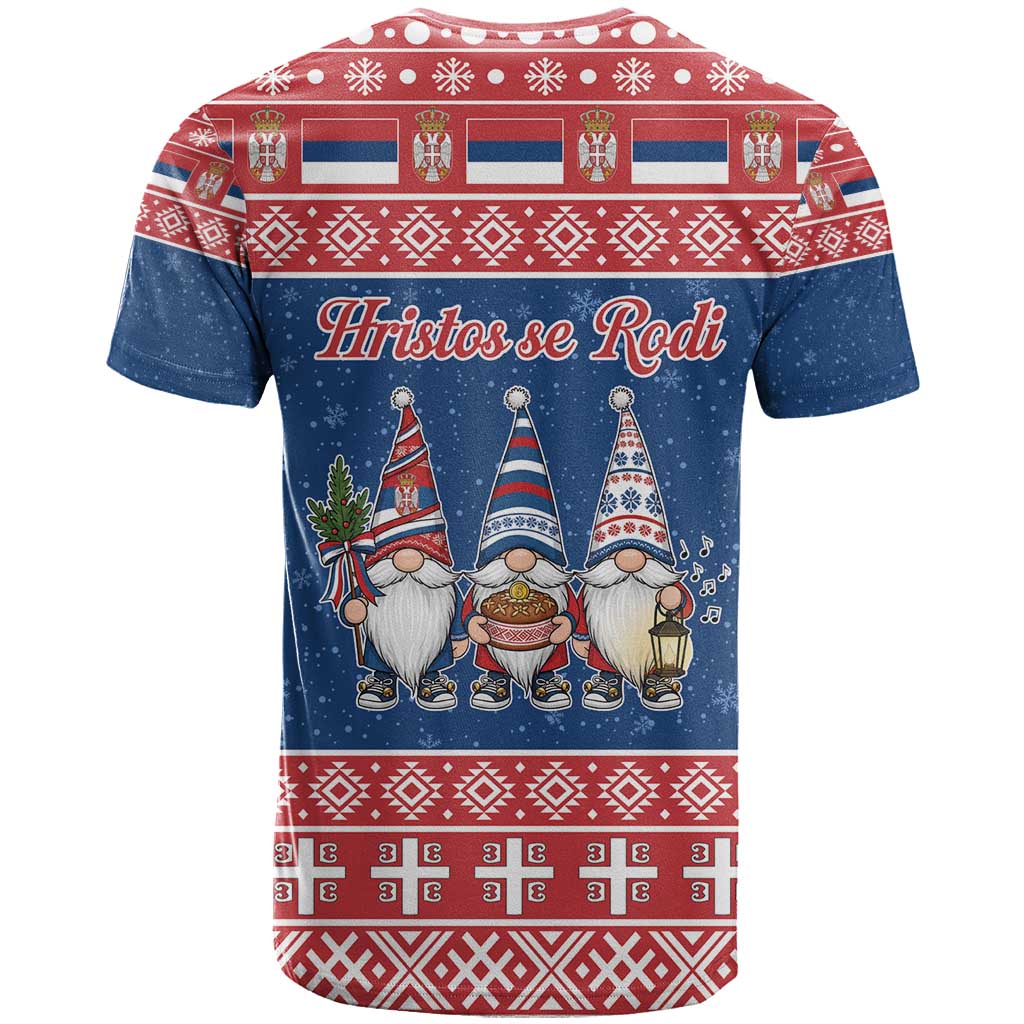 Serbia Christmas T Shirt Hristos Se Rodi Gnome - Wonder Print Shop