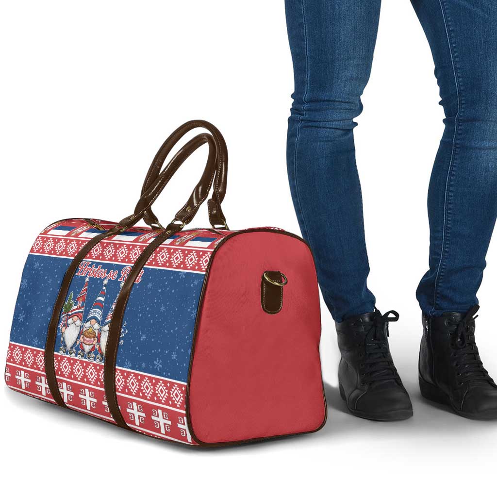 Serbia Christmas Travel Bag Hristos Se Rodi Gnome - Wonder Print Shop