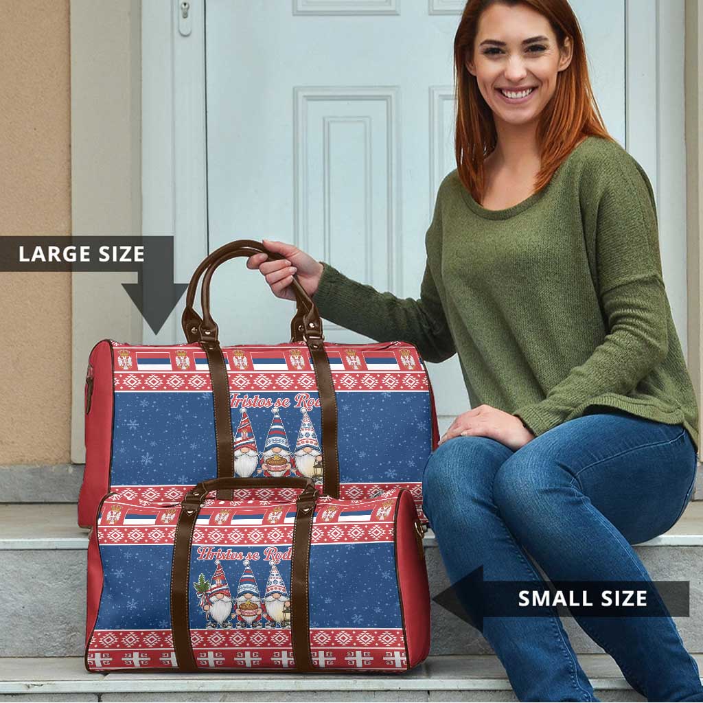 Serbia Christmas Travel Bag Hristos Se Rodi Gnome - Wonder Print Shop