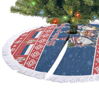 Serbia Christmas Tree Skirt Hristos Se Rodi Gnome - Wonder Print Shop