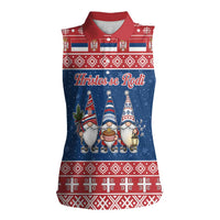 Serbia Christmas Women Sleeveless Polo Shirt Hristos Se Rodi Gnome - Wonder Print Shop