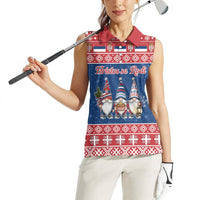 Serbia Christmas Women Sleeveless Polo Shirt Hristos Se Rodi Gnome - Wonder Print Shop