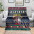 Personalized Merionethshire Wales Christmas Blanket Beer and Goat Santa Design - Wonder Print Shop