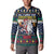 Personalized Merionethshire Wales Christmas Button Sweatshirt Beer and Goat Santa Design - Wonder Print Shop