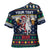 Personalized Merionethshire Wales Christmas Cross Shoulder Shirt Beer and Goat Santa Design - Wonder Print Shop