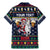 Personalized Merionethshire Wales Christmas Family Matching Mermaid Dress and Hawaiian Shirt Beer and Goat Santa Design - Wonder Print Shop