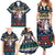 Personalized Merionethshire Wales Christmas Family Matching Summer Maxi Dress and Hawaiian Shirt Beer and Goat Santa Design - Wonder Print Shop