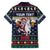 Personalized Merionethshire Wales Christmas Family Matching Summer Maxi Dress and Hawaiian Shirt Beer and Goat Santa Design - Wonder Print Shop