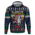 Personalized Merionethshire Wales Christmas Hoodie Beer and Goat Santa Design - Wonder Print Shop