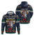 Personalized Merionethshire Wales Christmas Hoodie Beer and Goat Santa Design - Wonder Print Shop