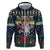 Personalized Merionethshire Wales Christmas Hoodie Beer and Goat Santa Design - Wonder Print Shop