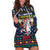 Personalized Merionethshire Wales Christmas Hoodie Dress Beer and Goat Santa Design - Wonder Print Shop