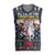 Personalized Merionethshire Wales Christmas Knitted V-Neck Vest Beer and Goat Santa Design - Wonder Print Shop