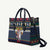 Personalized Merionethshire Wales Christmas Leather Bag Beer and Goat Santa Design - Wonder Print Shop