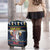 Personalized Merionethshire Wales Christmas Luggage Cover Beer and Goat Santa Design - Wonder Print Shop