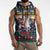Personalized Merionethshire Wales Christmas Sleeveless Hoodie Beer and Goat Santa Design - Wonder Print Shop