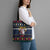 Personalized Merionethshire Wales Christmas Tote Bag Beer and Goat Santa Design - Wonder Print Shop