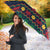 Personalized Merionethshire Wales Christmas Umbrella Beer and Goat Santa Design - Wonder Print Shop