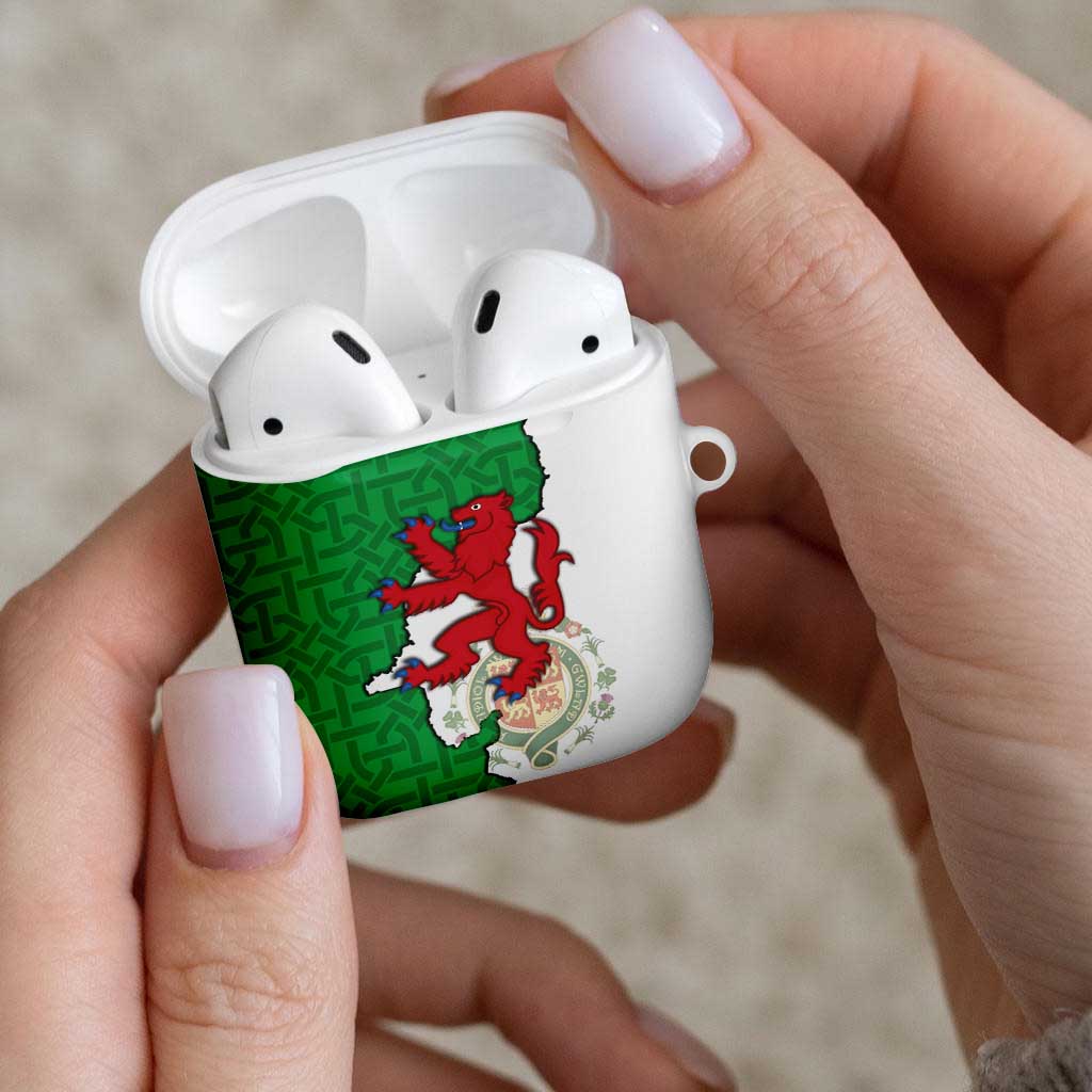 Montgomeryshire Wales AirPods Case Map and Emblem Celtic Style - Wonder Print Shop