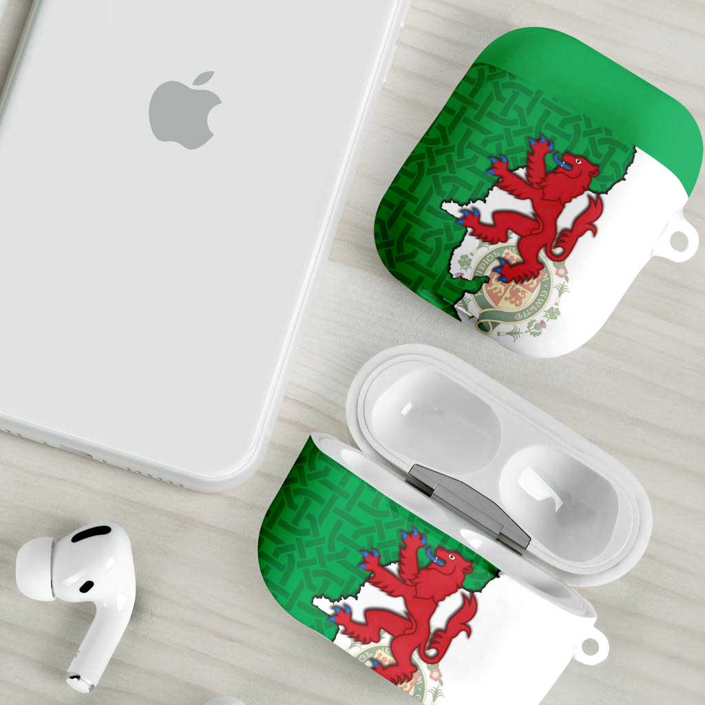 Montgomeryshire Wales AirPods Case Map and Emblem Celtic Style - Wonder Print Shop