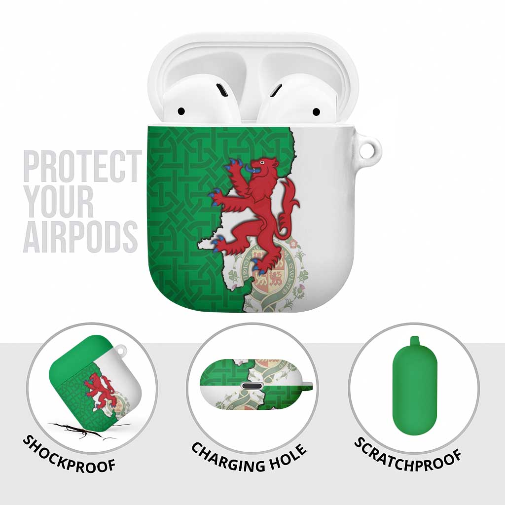 Montgomeryshire Wales AirPods Case Map and Emblem Celtic Style - Wonder Print Shop