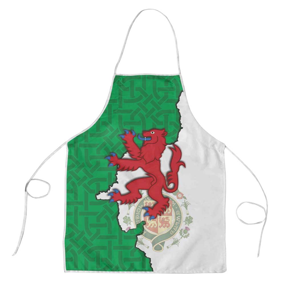 Montgomeryshire Wales Apron Map and Emblem Celtic Style - Wonder Print Shop