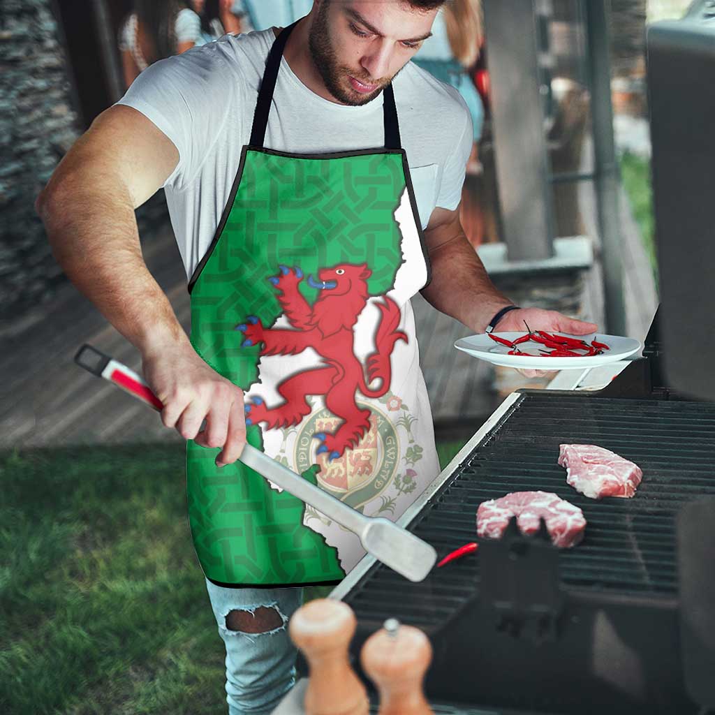 Montgomeryshire Wales Apron Map and Emblem Celtic Style - Wonder Print Shop