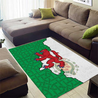 Montgomeryshire Wales Area Rug Map and Emblem Celtic Style - Wonder Print Shop