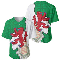 Montgomeryshire Wales Baseball Jersey Map and Emblem Celtic Style - Wonder Print Shop