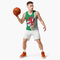 Montgomeryshire Wales Basketball Jersey Map and Emblem Celtic Style - Wonder Print Shop