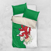 Montgomeryshire Wales Bedding Set Map and Emblem Celtic Style - Wonder Print Shop