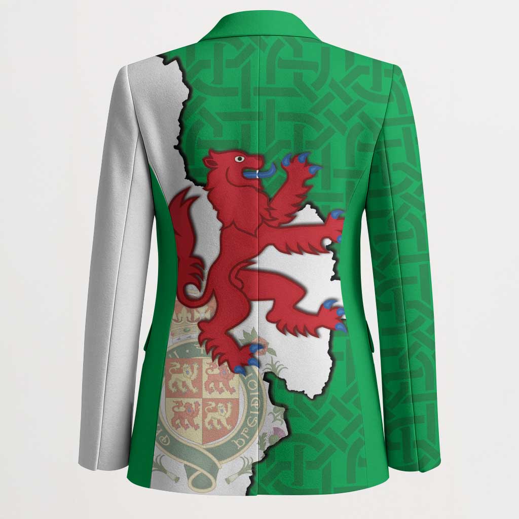 Montgomeryshire Wales Blazer Map and Emblem Celtic Style - Wonder Print Shop