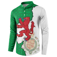 Montgomeryshire Wales Button Sweatshirt Map and Emblem Celtic Style - Wonder Print Shop