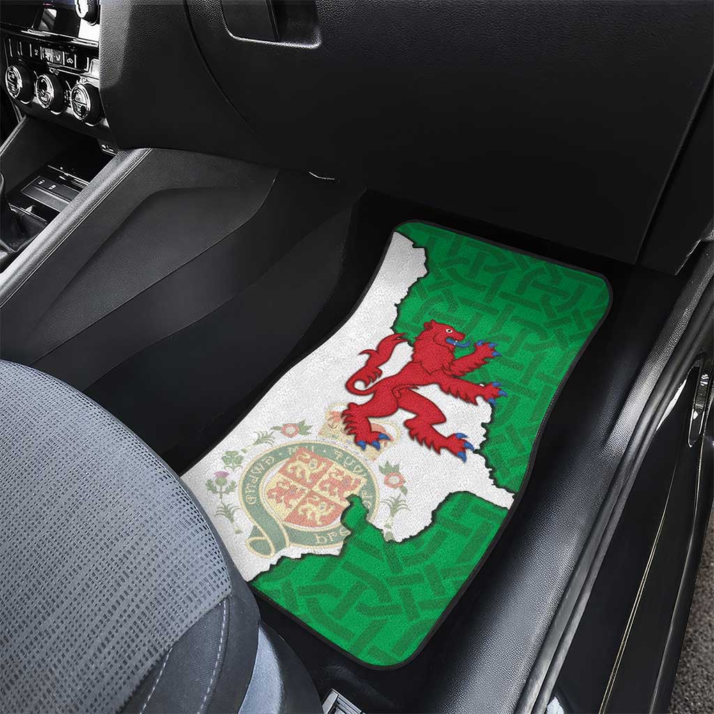 Montgomeryshire Wales Car Mats Map and Emblem Celtic Style - Wonder Print Shop