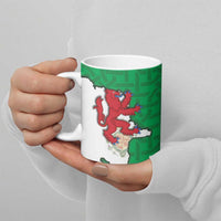 Montgomeryshire Wales Ceramic Mug Map and Emblem Celtic Style - Wonder Print Shop