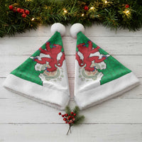 Montgomeryshire Wales Christmas Santa Hat Map and Emblem Celtic Style - Wonder Print Shop